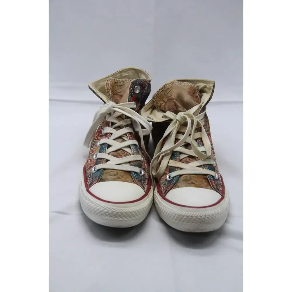 Converse Chuck Taylor All Star Hi Top Shoes Womens 8 Multi Natural Foral 544836C